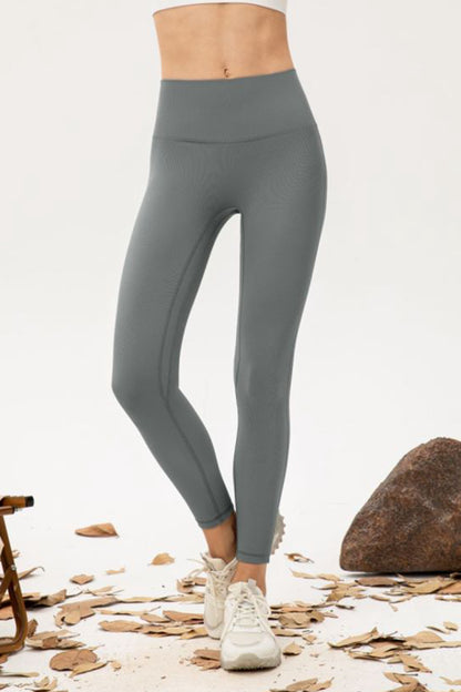 Seamless Fleece Inside Wide Waistband Leggings