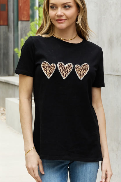 Simply Love Full Size Heart Graphic Cotton Tee