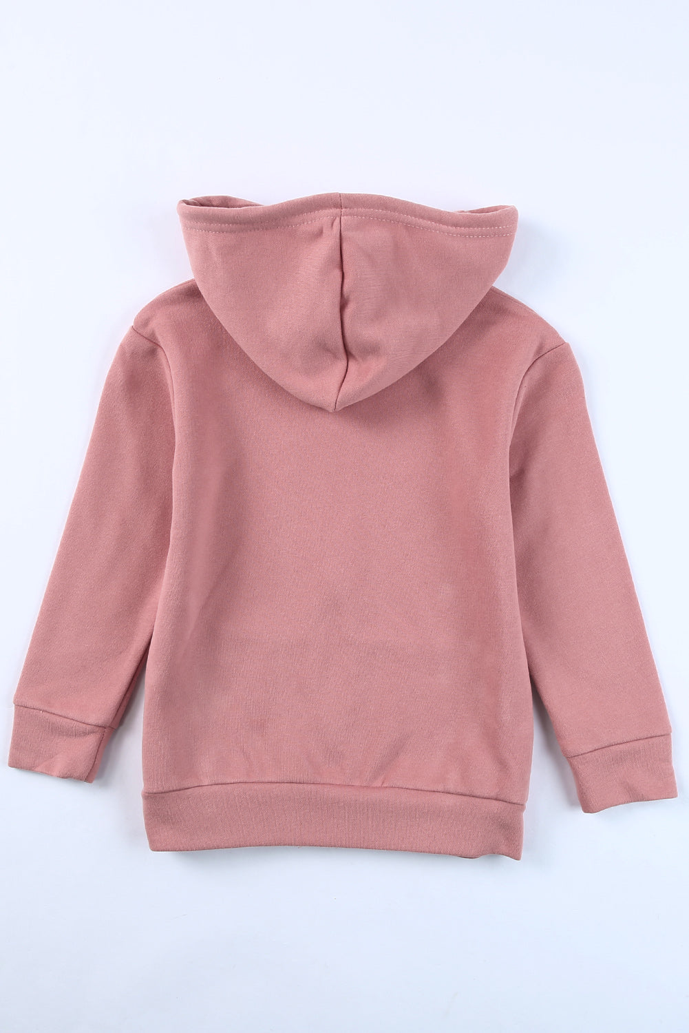 Girls Zip-Up Drawstring Hooded Jacket with Pockets