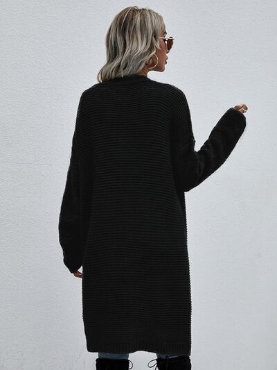 Open Front Long Sleeve Cardigan