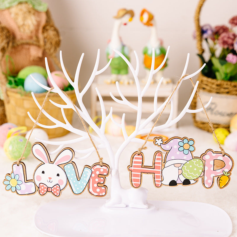 Easter Letter Wooden Hanging Widget