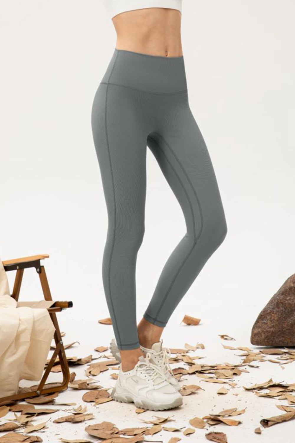 Seamless Fleece Inside Wide Waistband Leggings