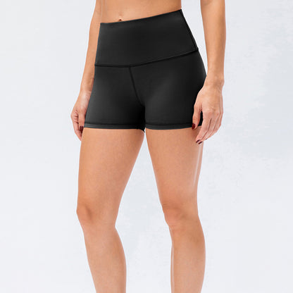 Exposed Seam High Waist Yoga Shorts