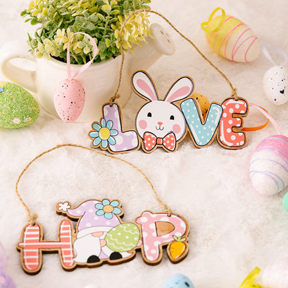 Easter Letter Wooden Hanging Widget